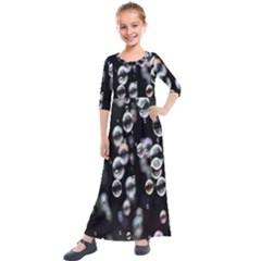 Bubble Kids  Quarter Sleeve Maxi Dress by artworkshop