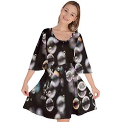 Bubble Velour Kimono Dress by artworkshop