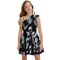 Bubble Kids  One Shoulder Party Dress by artworkshop