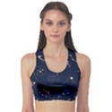 Cartoon-space-seamless-pattern-vectors Sports Bra View1