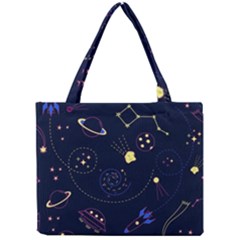 Cartoon-space-seamless-pattern-vectors Mini Tote Bag