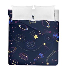 Cartoon-space-seamless-pattern-vectors Duvet Cover Double Side (full/ Double Size)