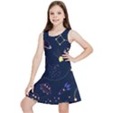 Cartoon-space-seamless-pattern-vectors Kids  Lightweight Sleeveless Dress View1