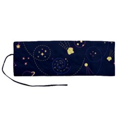 Cartoon-space-seamless-pattern-vectors Roll Up Canvas Pencil Holder (m) by Jancukart