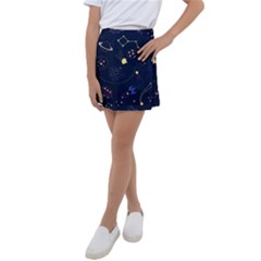 Cartoon-space-seamless-pattern-vectors Kids  Tennis Skirt by Jancukart