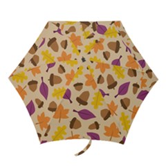 Seamless Verson Of Fal Pattern Mini Folding Umbrellas