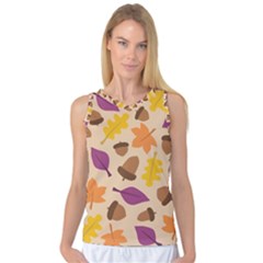 Seamless Verson Of Fal Pattern Women s Basketball Tank Top