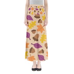 Seamless Verson Of Fal Pattern Full Length Maxi Skirt