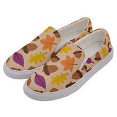 Seamless Verson Of Fal Pattern Men s Canvas Slip Ons