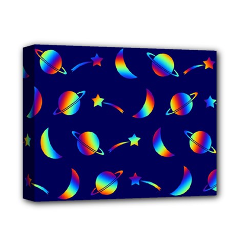 Space-pattern Colourful Deluxe Canvas 14  X 11  (stretched) by Jancukart