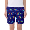 Space-pattern Colourful Women s Basketball Shorts View1