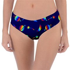 Space-pattern Colourful Reversible Classic Bikini Bottoms by Jancukart