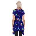 Space-pattern Colourful Short Sleeve Side Drop Tunic View2