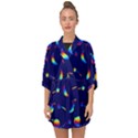 Space-pattern Colourful Half Sleeve Chiffon Kimono View1