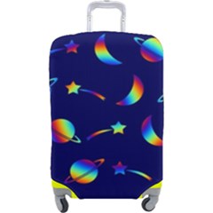 Space-pattern Colourful Luggage Cover (large)