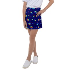 Space-pattern Colourful Kids  Tennis Skirt by Jancukart