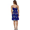 Space-pattern Colourful V-Neck Pocket Summer Dress  View4