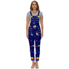 Space-pattern Colourful Women s Pinafore Overalls Jumpsuit by Jancukart