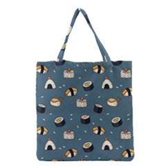 Sushi Pattern Grocery Tote Bag