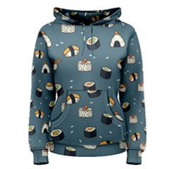 Sushi Pattern Women s Pullover Hoodie