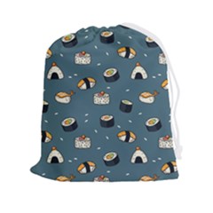 Sushi Pattern Drawstring Pouch (2xl) by Jancukart