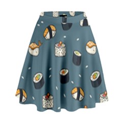 Sushi Pattern High Waist Skirt