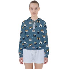 Sushi Pattern Women s Tie Up Sweat