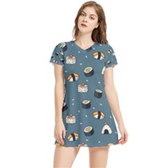 Sushi Pattern Women s Sports Skirt