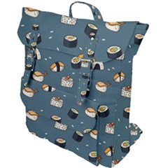 Sushi Pattern Buckle Up Backpack