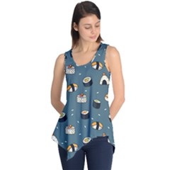 Sushi Pattern Sleeveless Tunic