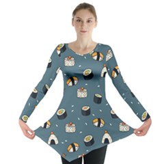 Sushi Pattern Long Sleeve Tunic 