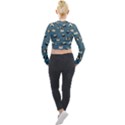 Sushi Pattern Long Sleeve Cropped Velvet Jacket View2