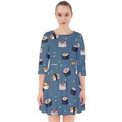 Sushi Pattern Smock Dress