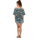 Sushi Pattern Off Shoulder Short Sleeve Top View2