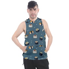 Sushi Pattern Men s Sleeveless Hoodie