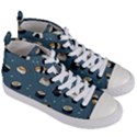 Sushi Pattern Women s Mid-Top Canvas Sneakers View3