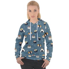 Sushi Pattern Women s Overhead Hoodie