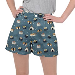 Sushi Pattern Ripstop Shorts