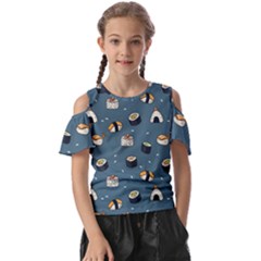 Sushi Pattern Kids  Butterfly Cutout Tee