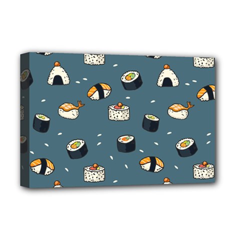 Sushi Pattern Deluxe Canvas 18  X 12  (stretched)