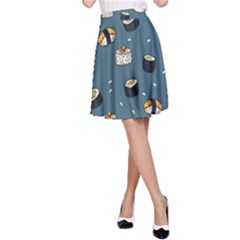 Sushi Pattern A-line Skirt