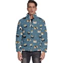 Sushi Pattern Men s Puffer Bubble Jacket Coat View1