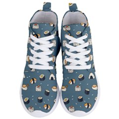 Sushi Pattern Women s Lightweight High Top Sneakers by Jancukart