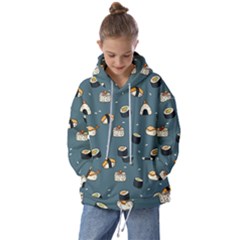 Sushi Pattern Kids  Oversized Hoodie