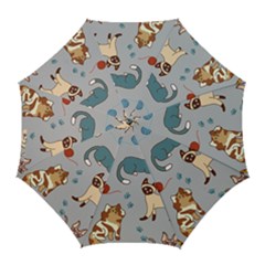 Cats Pattern Golf Umbrellas by Jancukart