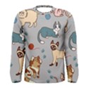 Cats Pattern Men s Long Sleeve Tee View1