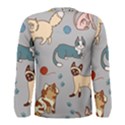 Cats Pattern Men s Long Sleeve Tee View2