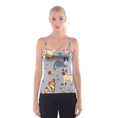 Cats Pattern Spaghetti Strap Top