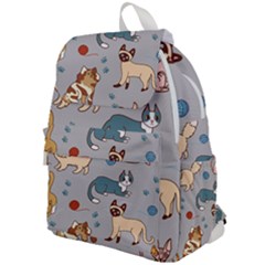 Cats Pattern Top Flap Backpack by Jancukart