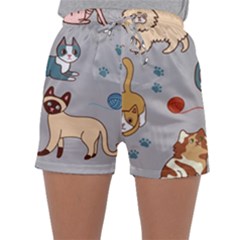 Cats Pattern Sleepwear Shorts